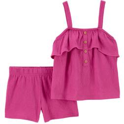 Carter's Baby Crinkle Jersey Outfit Set 2-piece - Pink