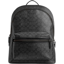 Coach Charter Backpack In Signature Canvas - Signature Coated Canvas/Charcoal