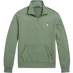 Ralph Lauren Loopback Fleece Quarter Zip Sweatshirt - Cargo Green