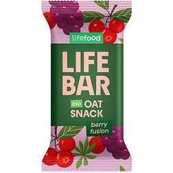 Lifefood Organic Lifebar Oat Snack Berry Fusion 40g 1 st