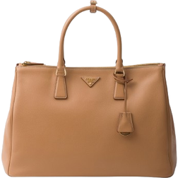 Prada Extra Large Galleria Leather Bag - Natural