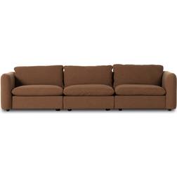 AllModern Margorie Brown Sofa 115" 3 Seater