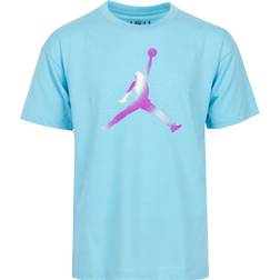 Nike Big Kid's Jordan Lemonade Stand Graphic T-shirt - Aquarius Blue (45D166-BJB)