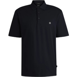 Hugo Boss C Parris 01 Mercerized Polo Shirt with Double Monogram - Dark Blue