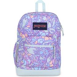 Jansport Cross Town Plus Backpack - Fluid Floral Pastel Lilac