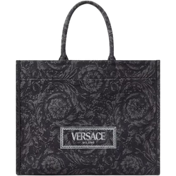 Versace Barocco Athena Large Tote Bag - Black/Print