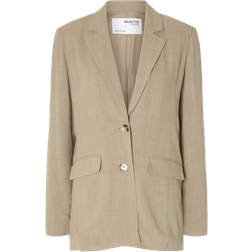 Selected Femme Relaxed Fit Blazer - Greige