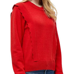 Peppercorn Women's Ruffle Jumper - True Red