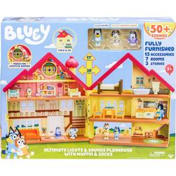 Bluey Ultimate Lights & Sounds Playhouse with Muffin & Socks