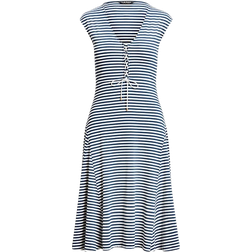 Ralph Lauren Striped Dress - Indigo Dusk/White