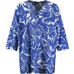 Samoon Organic Cotton Tunic - Blue Splash Patterned