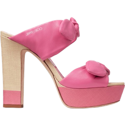 Jimmy Choo Rua 120 - Natural/Candy Pink