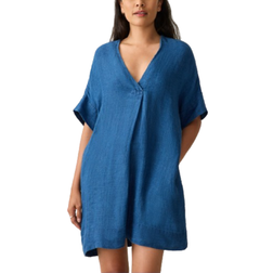 Faherty Sanibel Basketweave Dress - Indigo