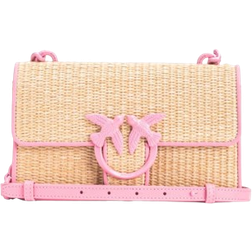 Pinko Mini Love Bag - Natural/Pink