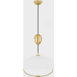 Mitzi Liliana Aged Brass/Soft White Pendant Lamp 18"