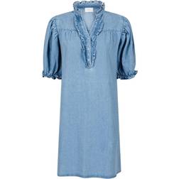 Neo Noir Alma Denim Dress - Stonewash