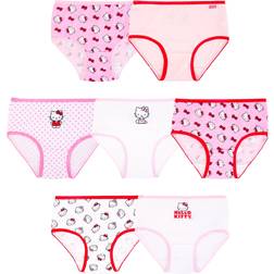 Hello Kitty Kid's Briefs 7-pack - White/Pink