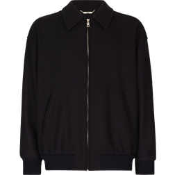 Dolce & Gabbana Wool Blend Bomber Jacket - Blue