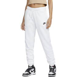 Nike Sportswear Club Fleece Women's Mid Rise Joggers - White/Black