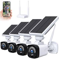 Camland Solar Security Camera System 4-pack