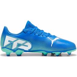 Puma Youth Future 7 Play FG/AG - Hyperlink Blue/Mint/White