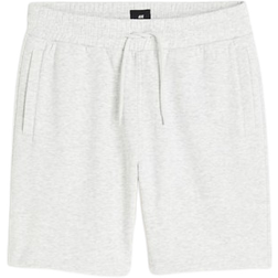 H&M Regular Fit Sweatshorts - Light Grey Melange