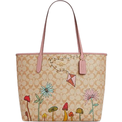 Coach X Observed By Us City Tote Bag - Signature Canvas/Gold/Light Khaki Multi