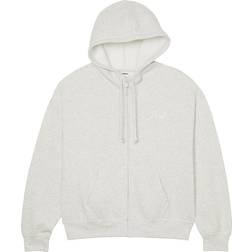 PINK Women's Ivy Fleece Campus Full-Zip Hoodie - Heather Oatmeal Beige