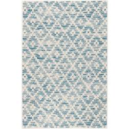 Dash and Albert Rugs Melange Diamond Rug Blue, White, Gray 48x72"