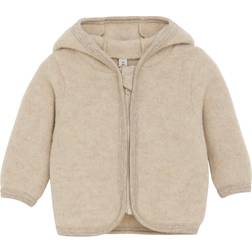 Huttelihut Ears Wool Fleece Jacket - Camel Melange (6521-2044)