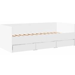 vidaXL Engineered Wood White Sofa 203cm 2-seter