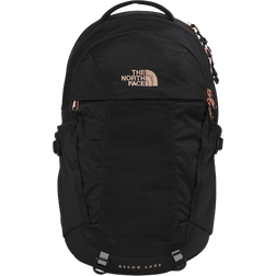 The North Face Women’s Recon Luxe Backpack: Black/Burnt Coral