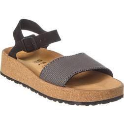 Birkenstock Glenda Suede/Textile Sandal - Anthracite