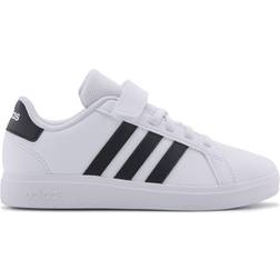 Adidas Kid's Grand Court 2.0 - Cloud White/Core Black/Cloud White