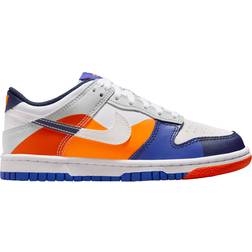 Nike Dunk Low SE GS - White/Light Silver/Midnight Navy/White