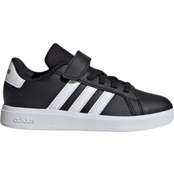 Adidas Kid's Grand Court 2.0 - Core Black/Cloud White/Core Black