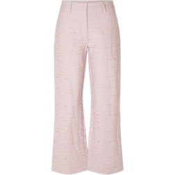 Selected Textured Wide-Leg - Cradle Pink