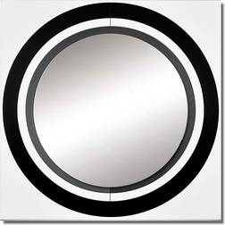 Design Art Bauhaus Circular Minimalism II Black Wall Decor 29x29"