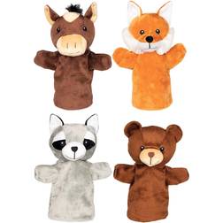 Goki Hand Puppets Animals Arino Funu Wassti & Baru