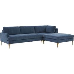 TOV Furniture Serena Blue Sofa 106.8" 3 3 Seater