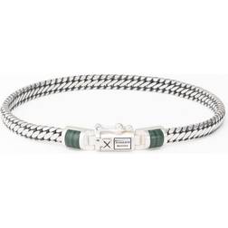 Buddha To Buddha Ben Bracelet - Silver/Green