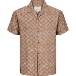 Jack & Jones Lincoln Comfort Fit Resort Shirt - Brown/Cub