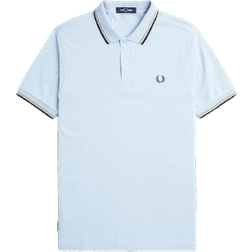 Fred Perry Men's Brick Twin Tipped Polo Shirt - Smoke Warm Grey