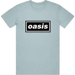 Oasis Unisex Decca Logo T-shirt - Light Blue