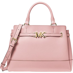 Michael Kors Reed Large Leather Belted Satchel - Powder Blush