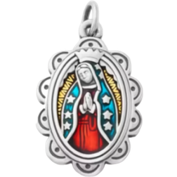 James Avery Virgin of Guadalupe Charm - Silver/Multicolour