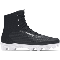 Under Armour Jr. Highlight 2 RM Football Cleats - Black/White/Metallic Gun Metal