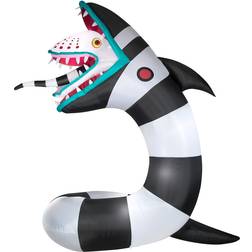 Gemmy Inflatable Decorations Animated Airblown Beetlejuice Sandworm with Led