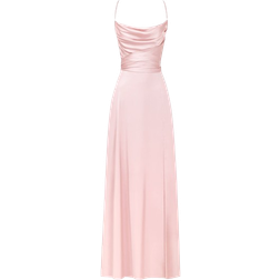 Milla Boudoir Silk Slip Dress - Misty Rose