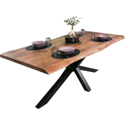 SAM Cali Walnut/Black Esstisch 100x200cm